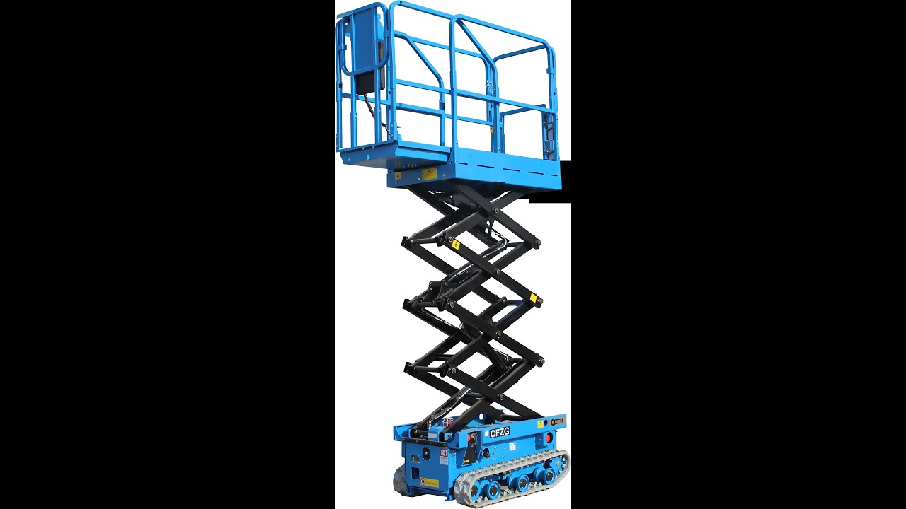 caterpillar vehicle Mini tracks all terrain self propelled scissor lift crawler lift platform