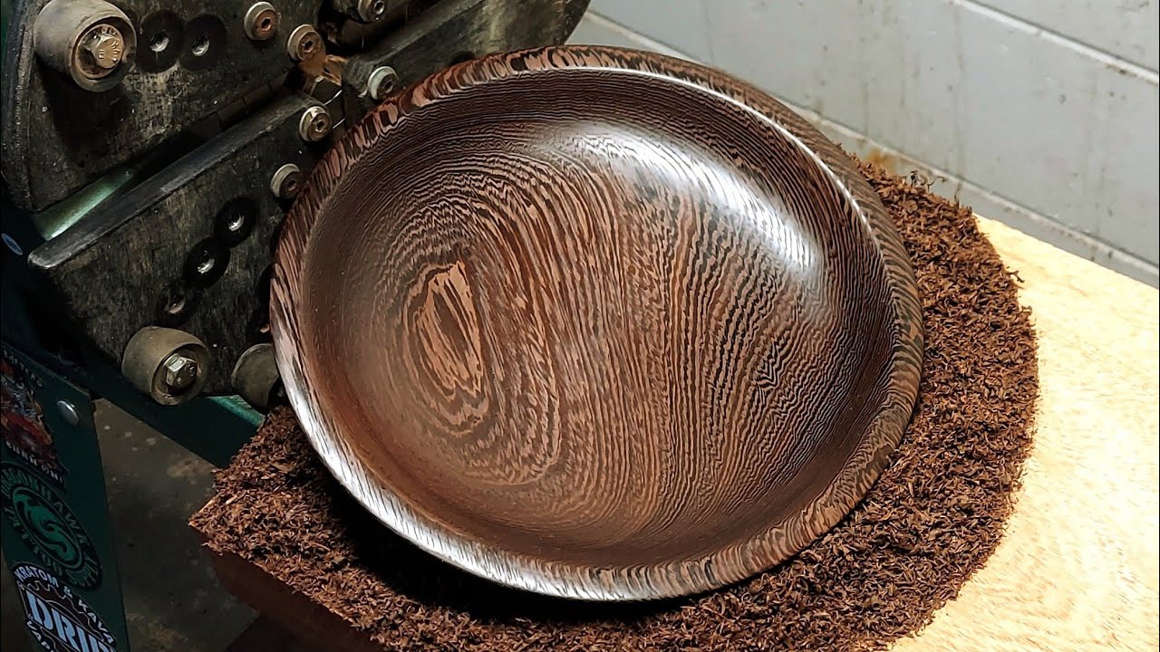 Woodturning - a Wenge Wood Dinner Plate