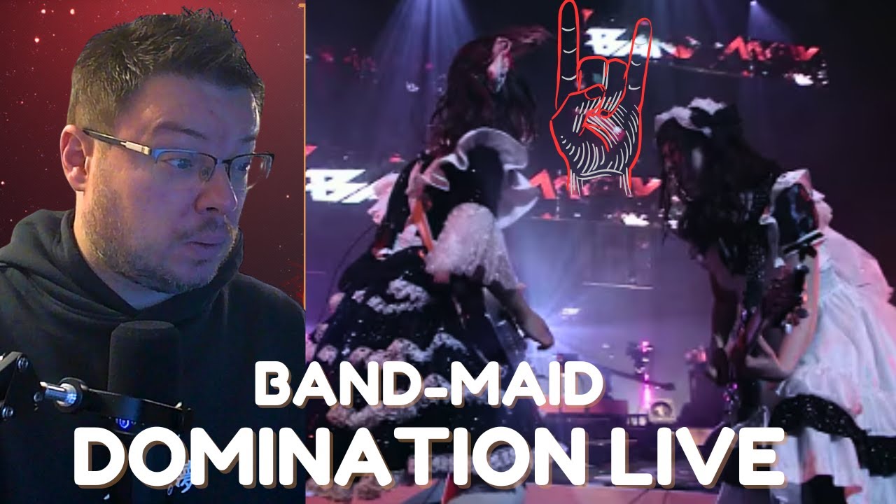 BAND-MAID  DOMINATION (Official Live Video) INSANE GUITAR SOLO! | FIRST TIME REACTING TO