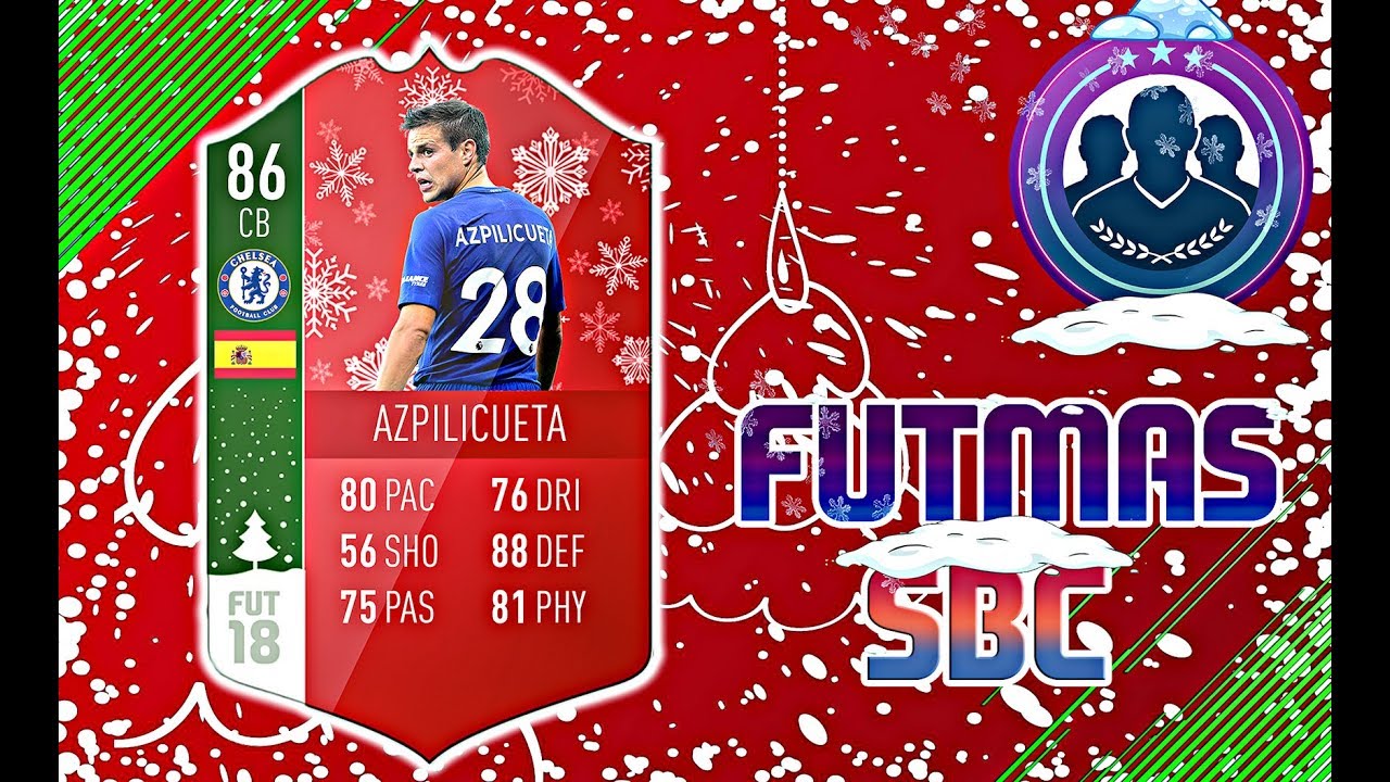 CESAR AZPILICUETA FUTMAS  SBC🔥 (Испытания подбора команд) FIFA 18