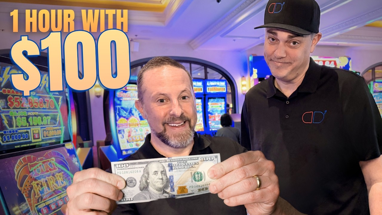 Can Degens Survive 1 Hour With $100 At The Casino?