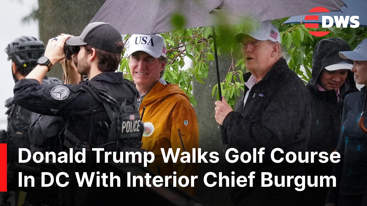 WATCH: Trump Visits Hains Point Golf Course with Interior Chief Doug Burgum in Washington, DC | AC14