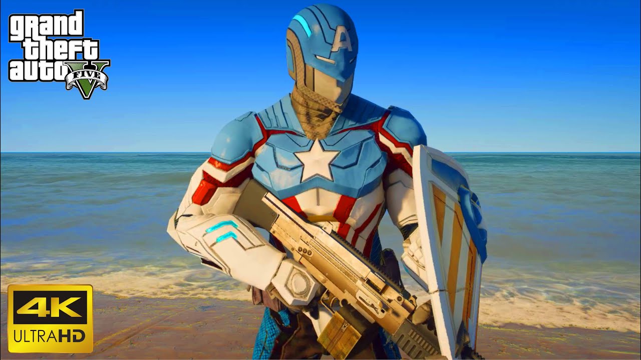 GTA 5 - Captain America Secret Empire (Future Revolution) 4K
