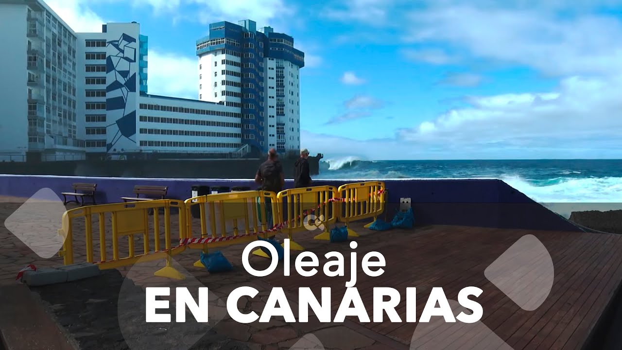 Jornada de mala mar en Canarias con olas de hasta cinco metros