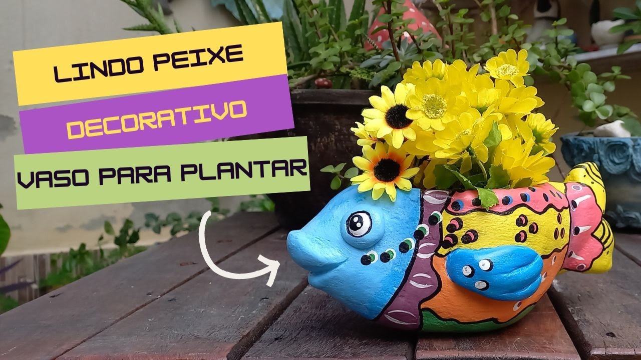 Vaso peixe com pote de sabão
