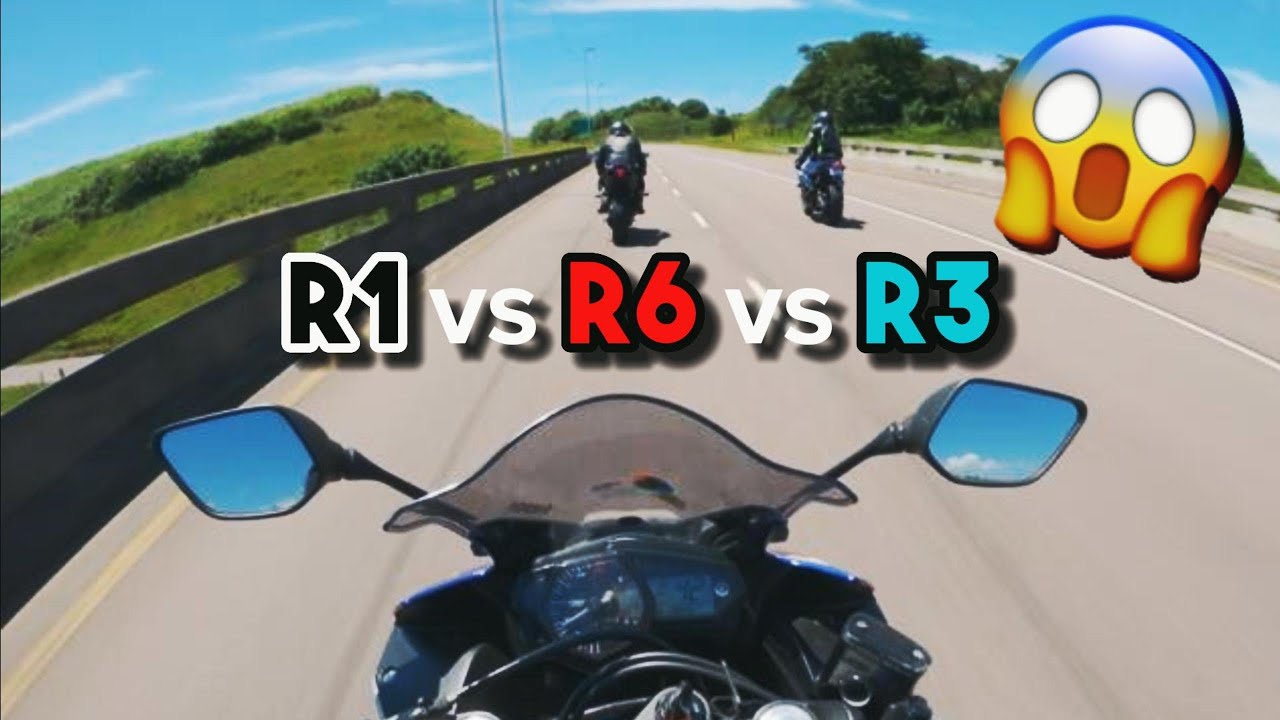 YAMAHA R1 vs R6 vs R3 THROUGH BACKROADS // Motorcycle POV
