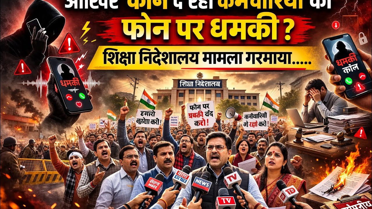 आखिर कौन दे रहा कर्मचारियों को फोन पर धमकी? शिक्षा निदेशालय मामला गरमाया.....