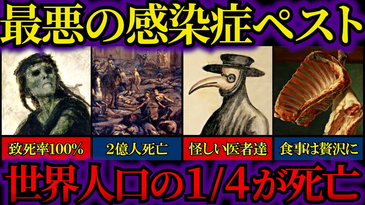 人類を絶滅寸前にした致死率100％のペスト【ゆっくり解説歴史】