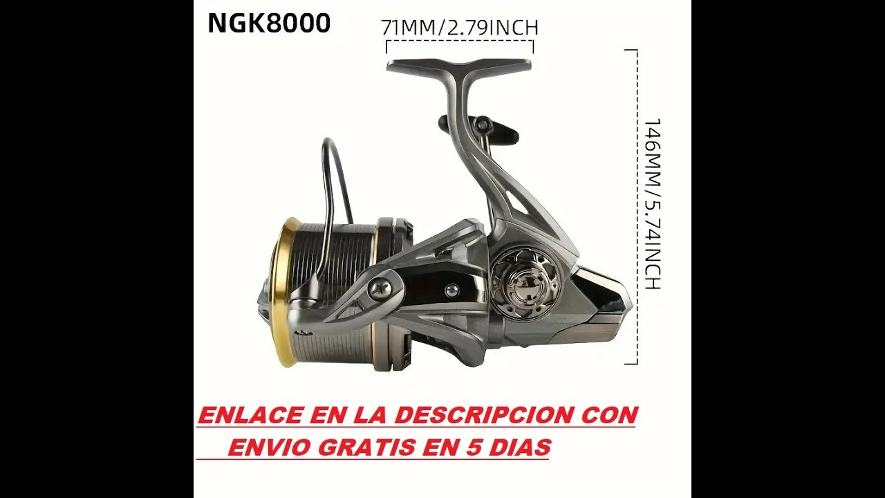 El Carrete NGK 8000 de AliExpress que está ROMPIENDO INTERNET 🎣🔥