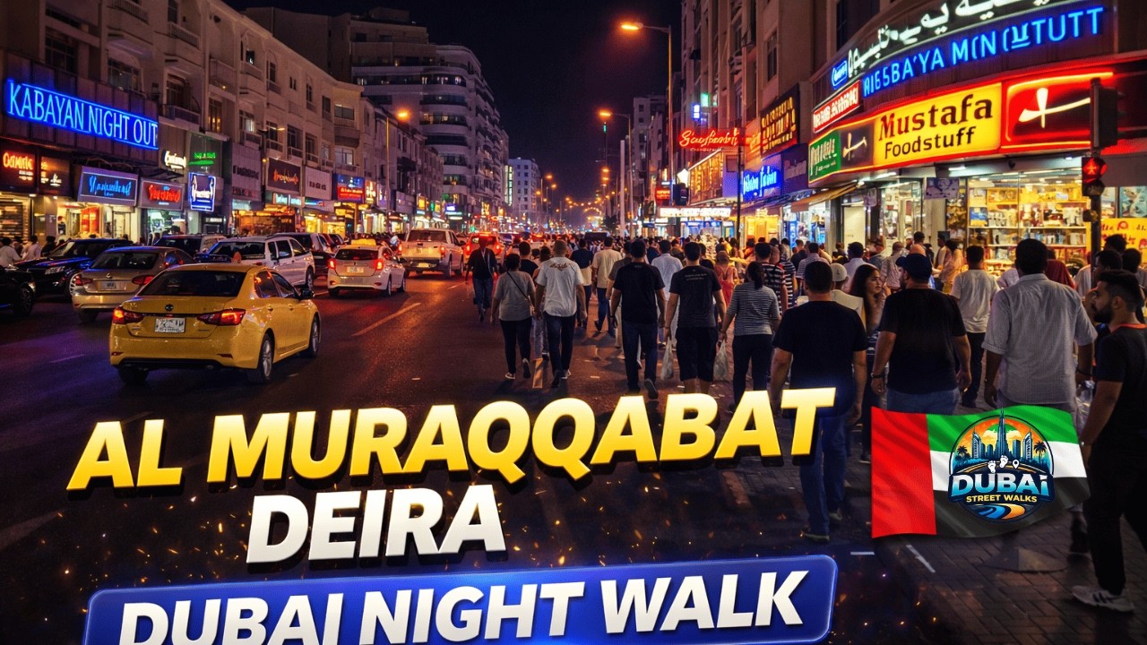 Al Muraqqabat Deira Dubai Night Walk 🇦🇪 | Busy Streets of Old Dubai | 4K POV