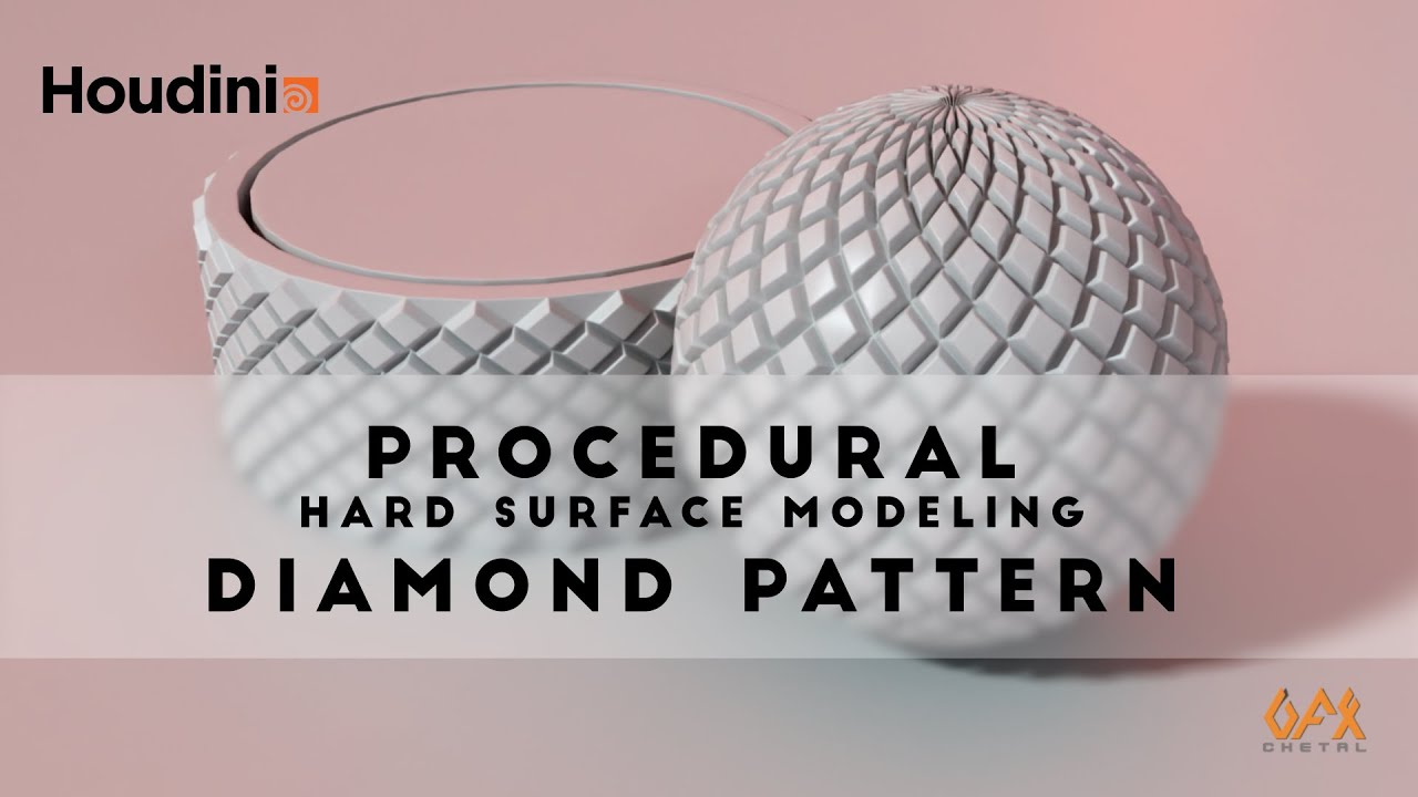 Houdini Tutorial | Procedural Modeling : Diamond Pattern