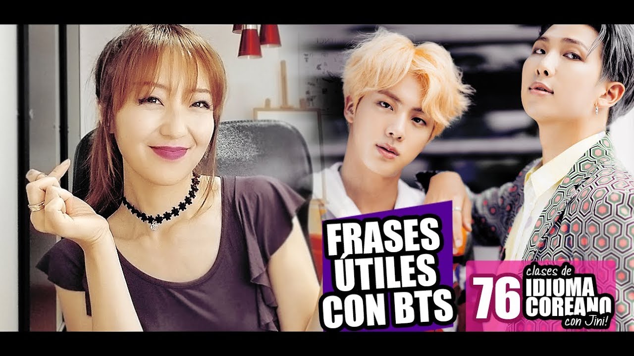 FRASES ÚTILES en coreano con canciones de BTS + SORTEO 500K - JiniChannel