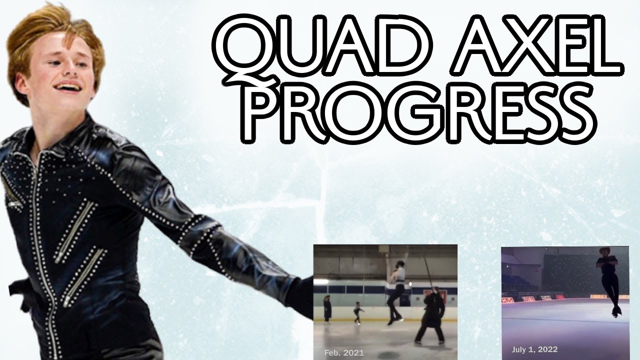 ALL of Ilia Malinin&rsquo;s QUAD AXELS! #quadaxel #quad attempts (Progress and timeline compilation!)