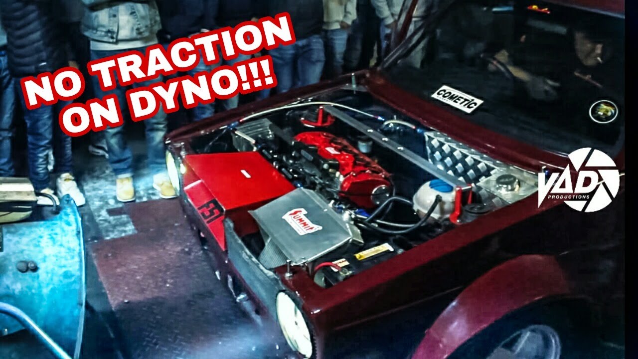Throttle Fed 2.0L Fsi MK1 STRUGGLING FOR TRACTION ON THE DYNO !