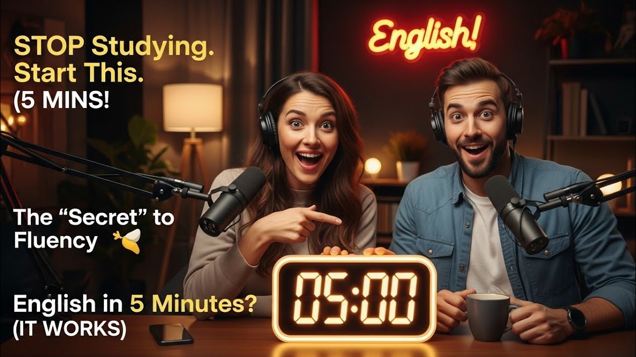 The 5-Minute Secret to Improving Your English Daily | No More Boring Study! 🚀