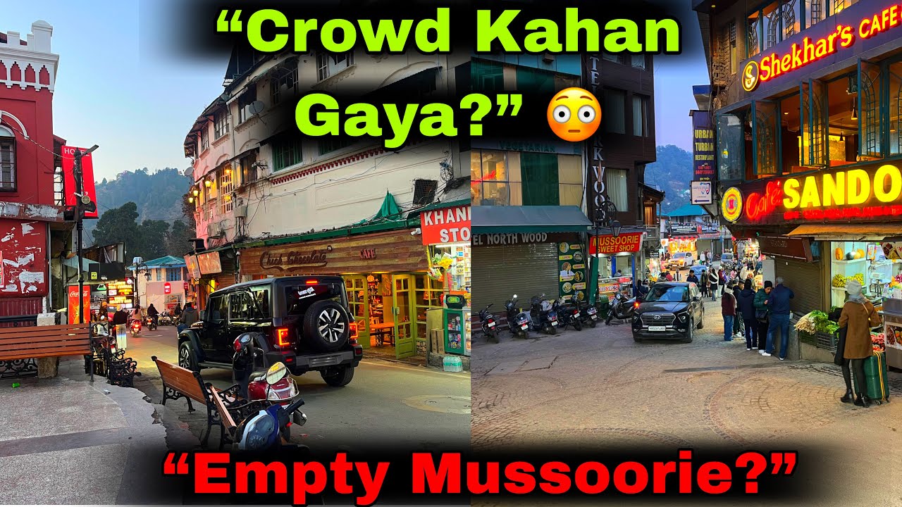 Mussoorie Aaj Ka Scene 😳 | Weather + Crowd Ground Reality
