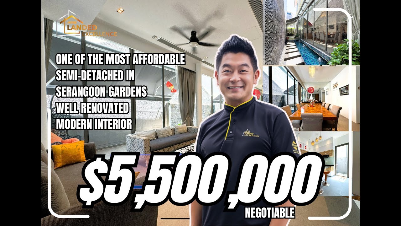 🌟𝗦𝗢𝗟𝗗 𝗕𝗬 𝗨𝗦🌟 Indulge In A Modern Luxury Living In Serangoon Gardens Estate