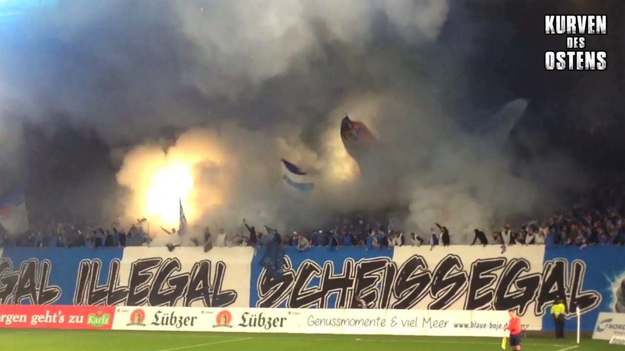 FC Hansa Rostock 1:1 1. FC Magdeburg 23.09.2015 | Choreo, Pyro & Support