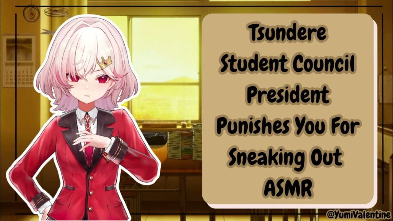 Tsundere Student Council President Punishes You For Sneaking Out ASMR #vtuber #asmr #anime