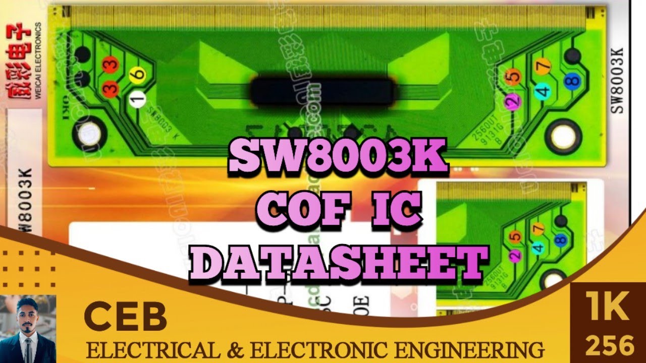 SW8003K Panel Cof ic datasheet | SW8003K COF / TAB
