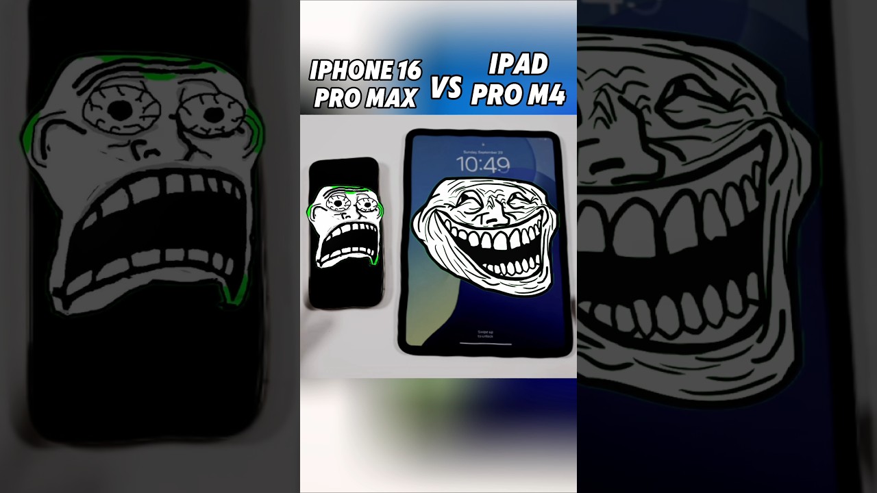 iPhone 16 Pro Max vs iPad Pro M4 🚀 Insane Speed Test! Can the iPad Keep Up? 💥 #shorts #viralvideo