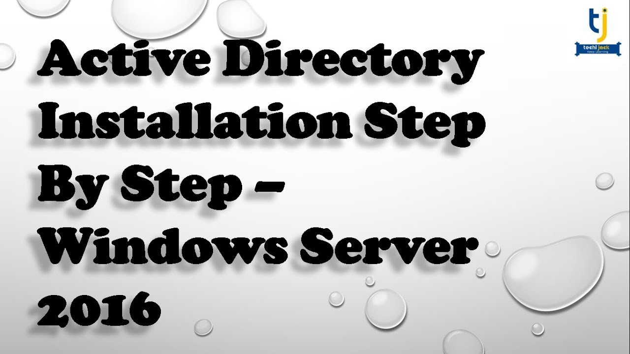 Active Directory Installation Step By Step Tutorial | Windows Server 2016 Tutorial
