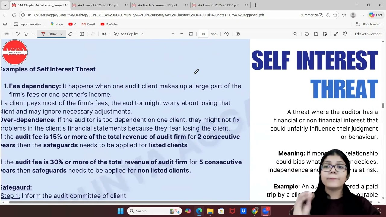 Complete Lectures - ACCA AA | Punya Aggarwal | Chapter- 4 | Revision |  DEMO  @beingacca ​