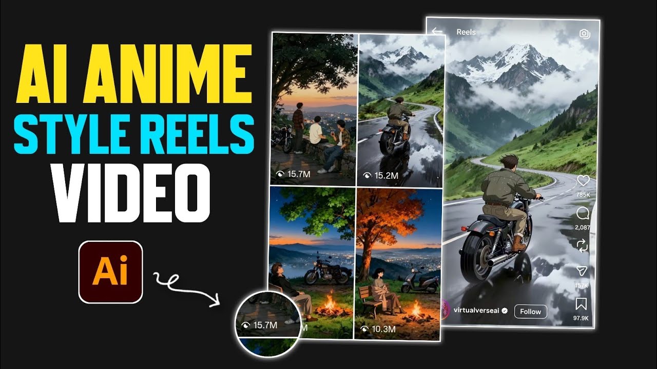AI Anime Reels Video Kaise Banaye 🔥 | Viral AI Anime Style Reels Tutorial 2026