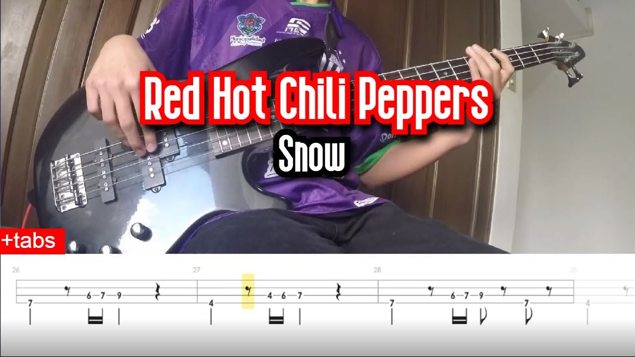 Red Hot Chili Peppers-Snow (Hey Oh) Bass Cover (Tabs in video)