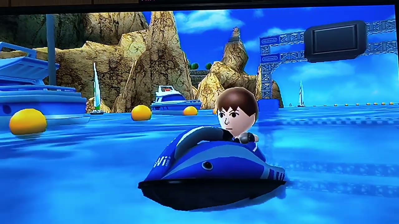 Wii sports resort power cruising slalom course part: 3 - the cavern 