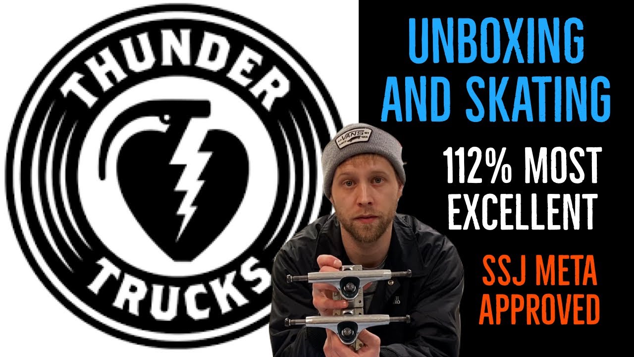 Thunder Skateboard Trucks Unboxing and Skate Session Thunder 147s 2022 SSJ Meta Skates