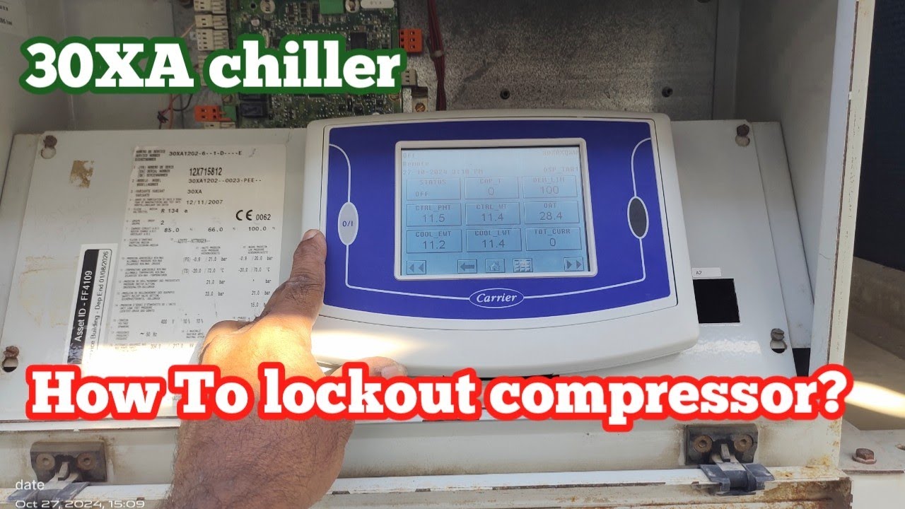 30Xa carrier chiller compressor enable disable | carrier compressor lockout