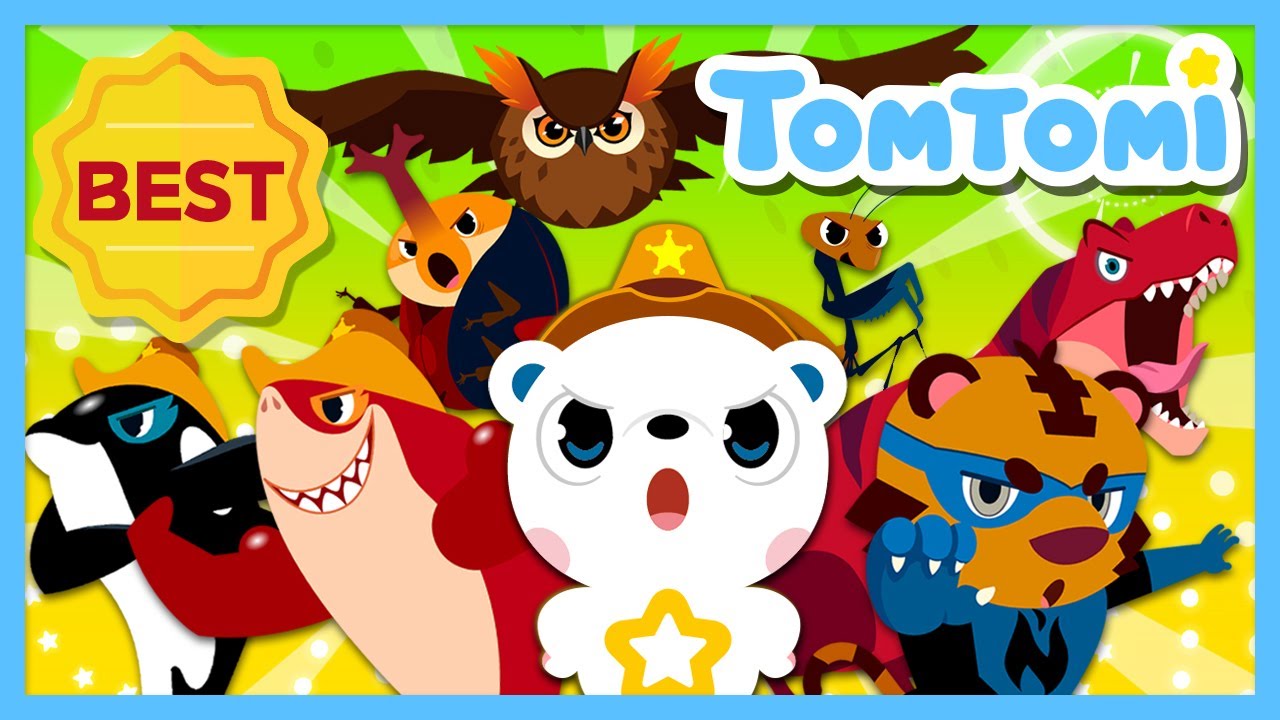 Tomtomi Rangers Series⭐ | Life on Land, Sea, Sky, Insects, Dinosaurs | Comics Super Heroes | TOMTOMI