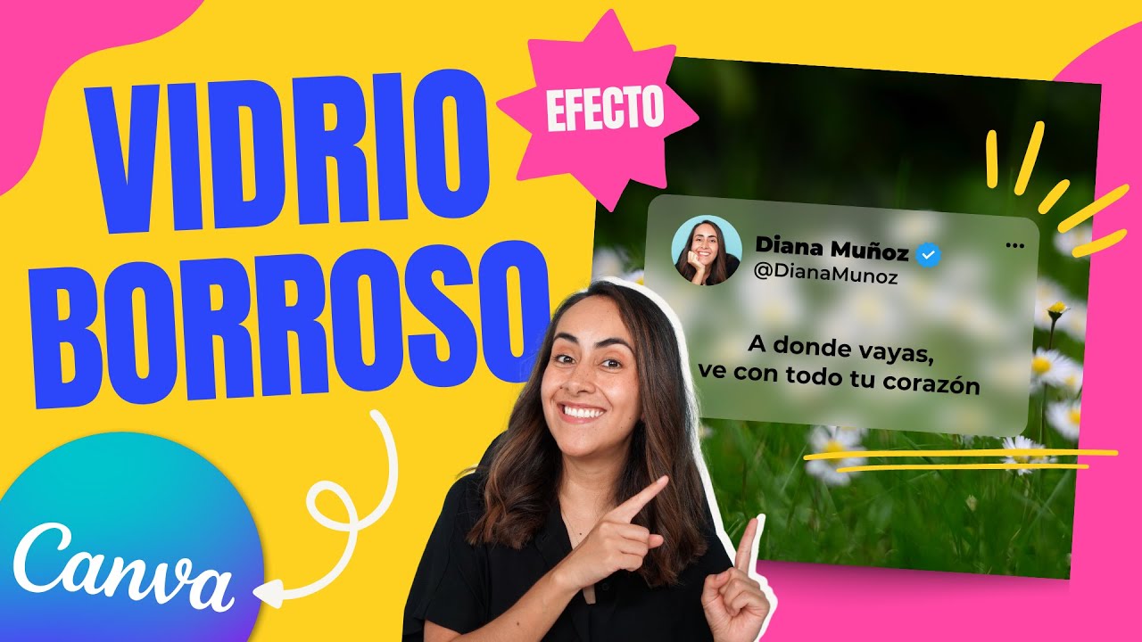 Efecto de VIDRIO TRASLUCIDO | Tutorial de Canva [gratis]