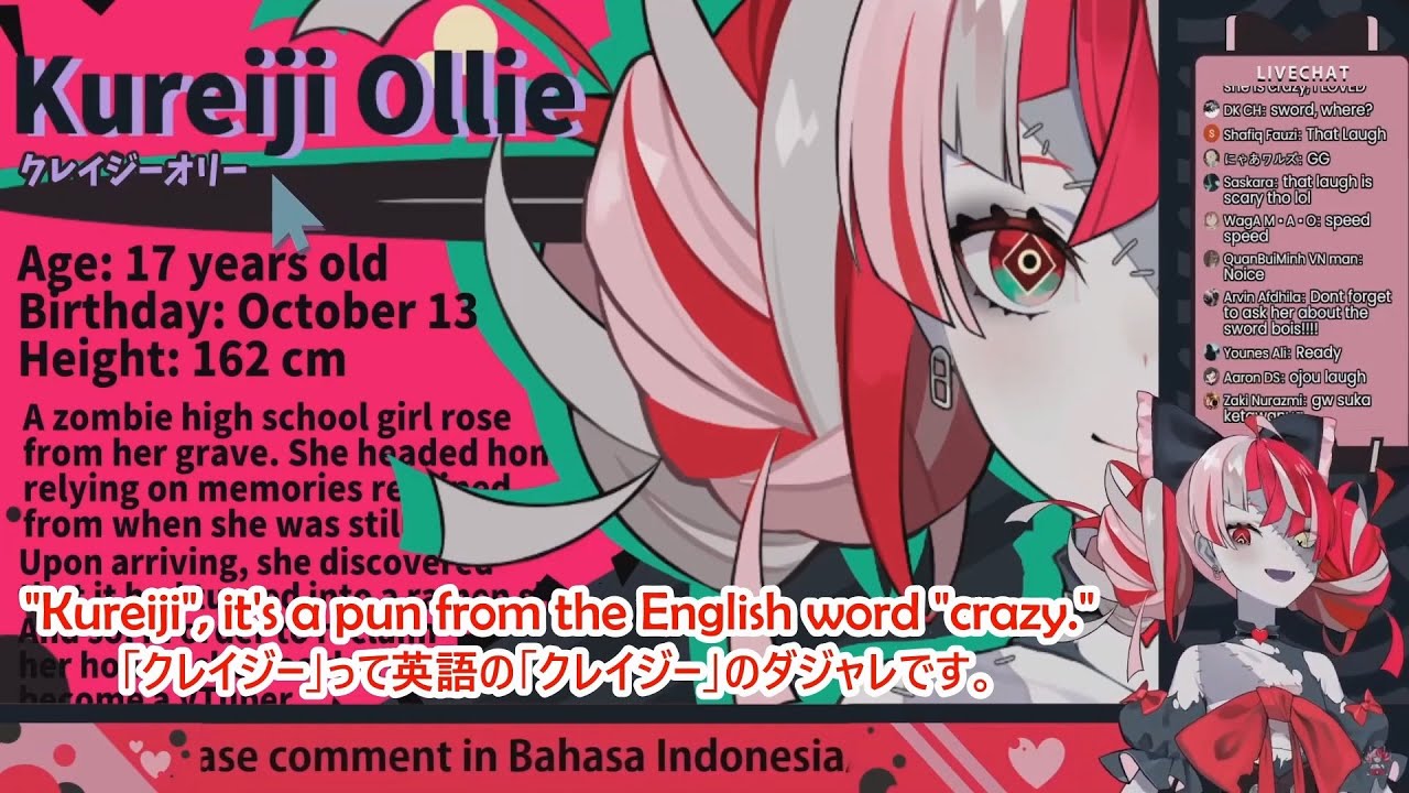 【Hololive Indonesia 2nd Gen】 Ollie The Multilingual Zombie Idol 【Japan, English, Indonesia Sub】