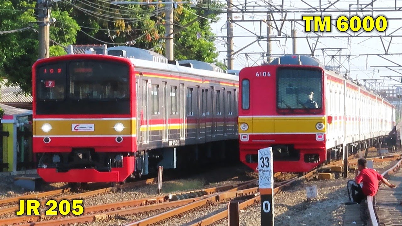 Kompilasi Kereta Api KRL di Stasiun Depok, Ada JR 205 MARCHEN, TM 6000, dan JR 205 Musashino