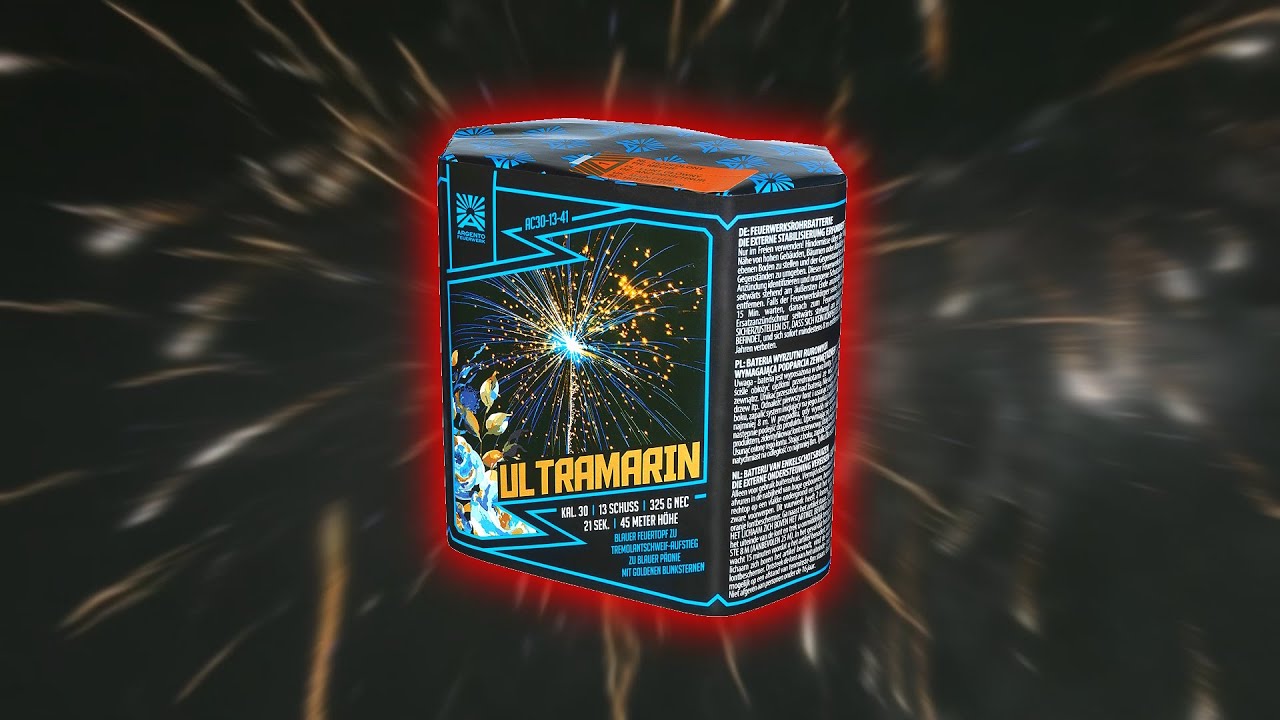ARGENTO ULTRAMARIN | GOLDBLINKER MIT BLAUEN STERNEN HEFTIG | PyroFlyer