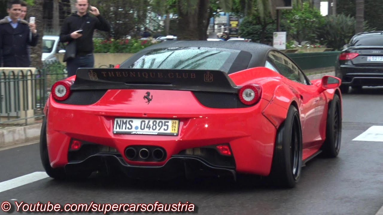Liberty Walk Ferrari 458 Italia Widebody I SOUND Revs and Accelerations