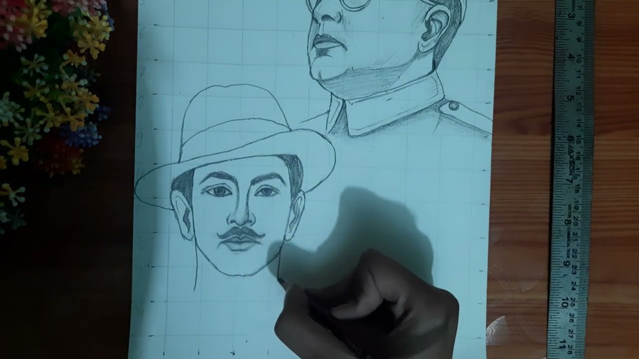 Republic Day Special Drawing🇮🇳 l 26 January Drawing l Netaji, Bhagat Singh, Gandhi ji, Drawing 