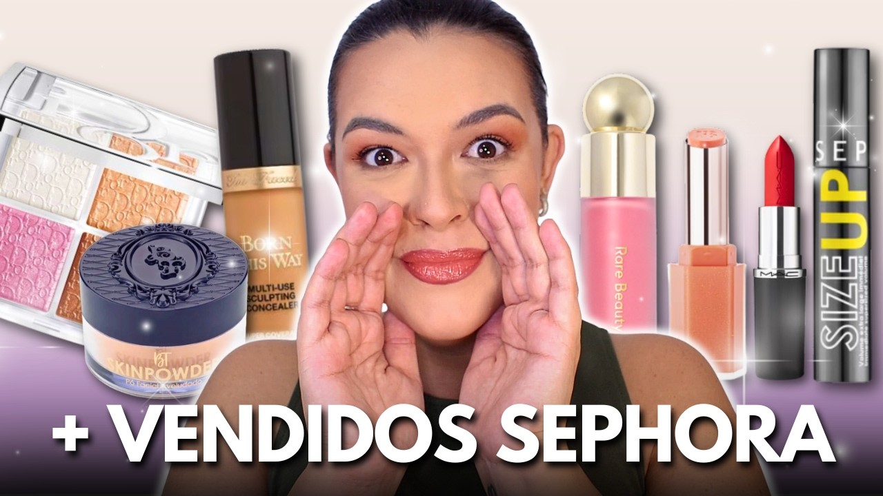 ME MAQUIEI COM OS PRODUTOS MAIS VENDIDOS DA SEPHORA | Valem o Hype? | #insider