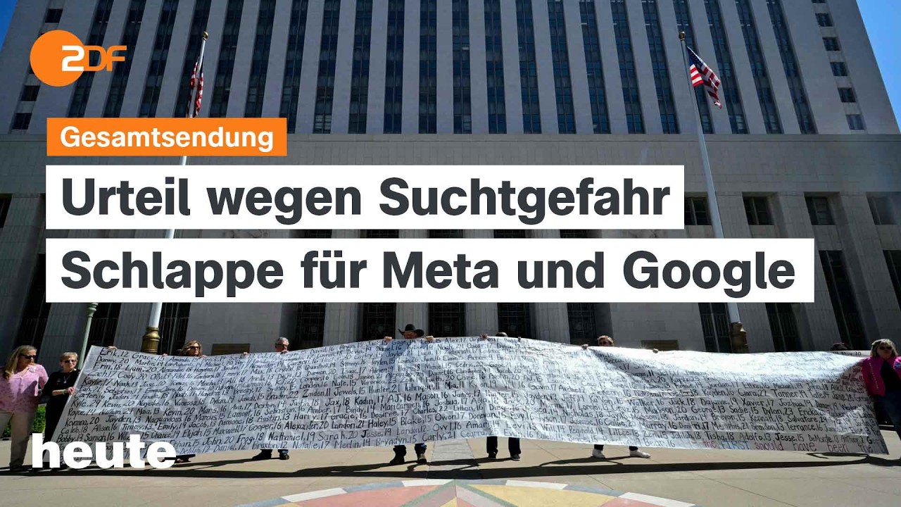 heute 19:00 Uhr vom 26.03.2026 Spritpreispaket, Urteil gegen Social Media, steigende Nato-Ausgaben