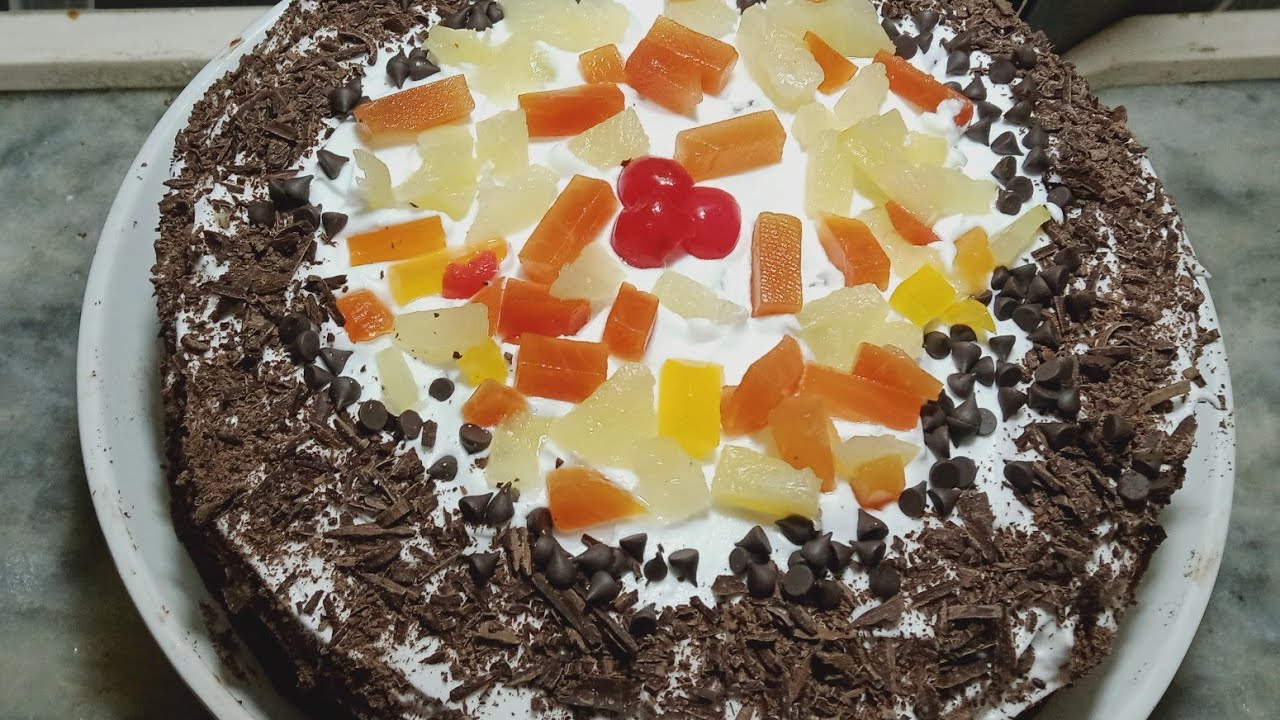 YUMMY FRESH CREAM PINEAPPLE CAKE READY AT HOME WITHOUT OVEN BY [KITCHEN WITH AAILAH]