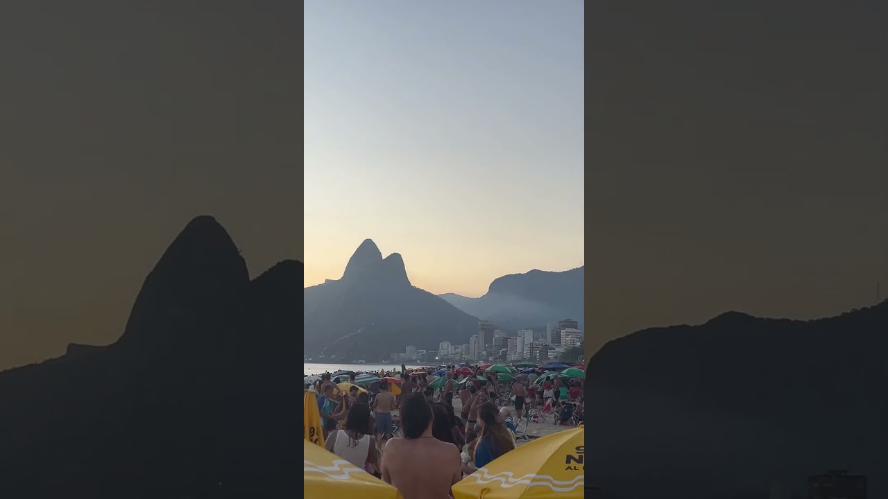 Aplausos para o pôr do sol em Ipanema 