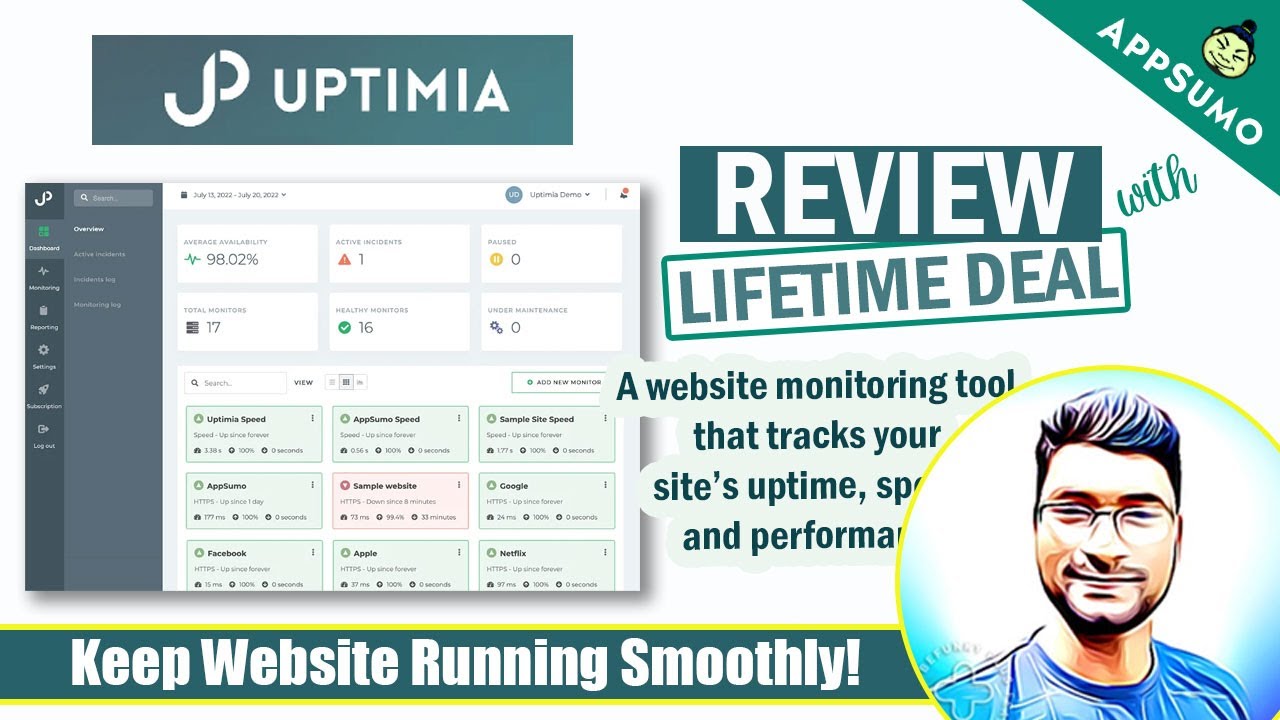 Uptimia Review: Appsumo Lifetime Deal & Demo Video | All in One Website Performance Monitoring