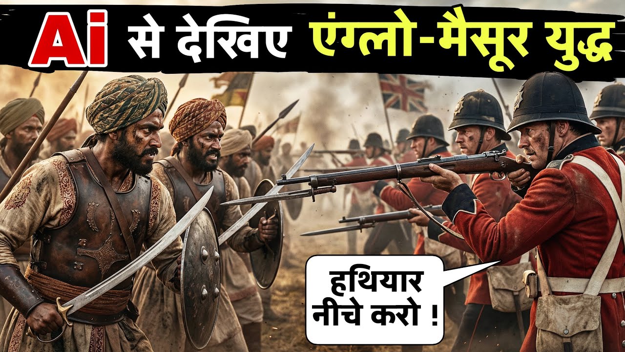 Ai से देखिए टीपू सुलतान कैसे अंग्रेजों से लड़ा ! एंग्लो-मैसूर युद्ध ! Modern History #aihistory