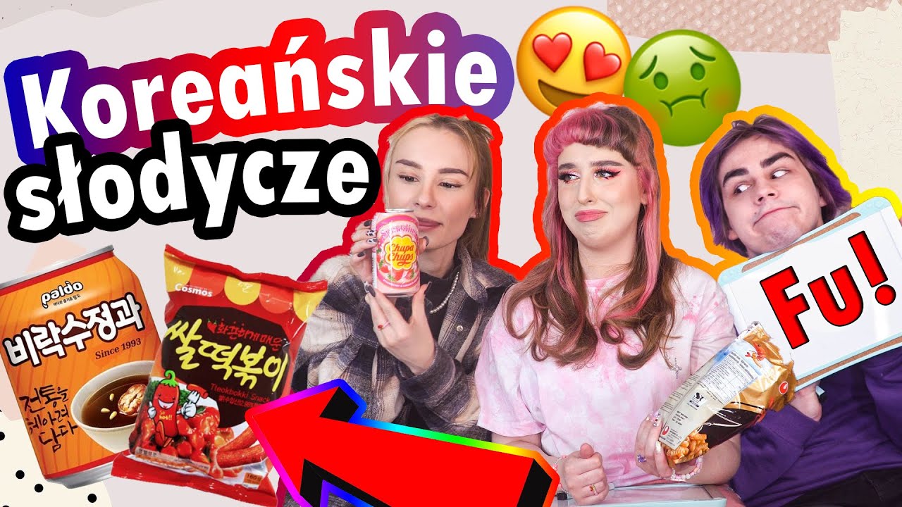 TEST SŁODYCZY Z KOREI z Adrianna Skon oraz Pjotrek  😍