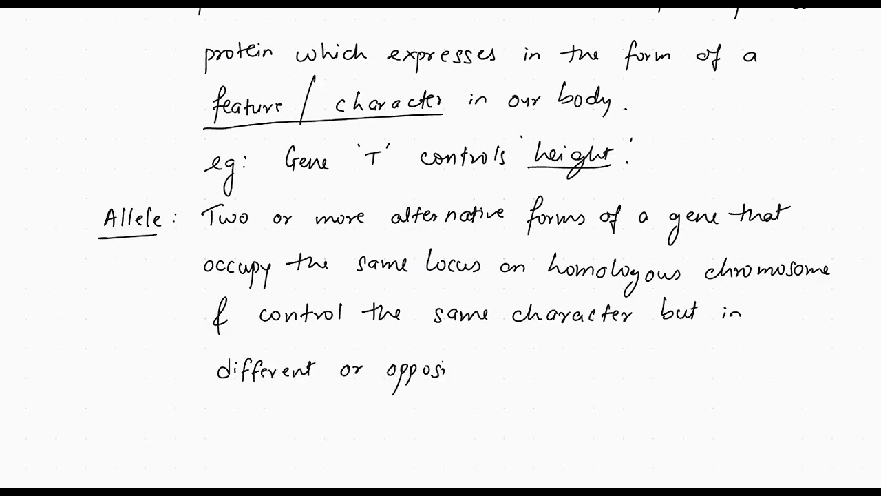 Genetics Lecture 1