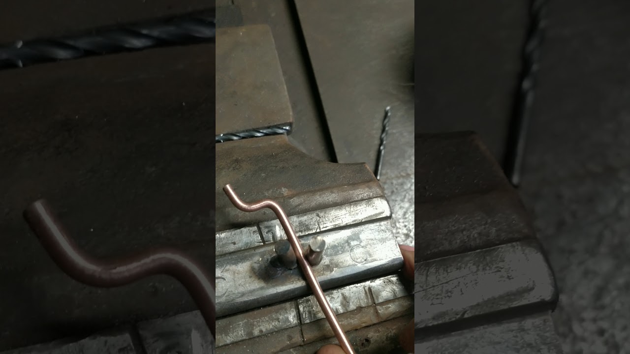 Making custom copper pegboard hooks