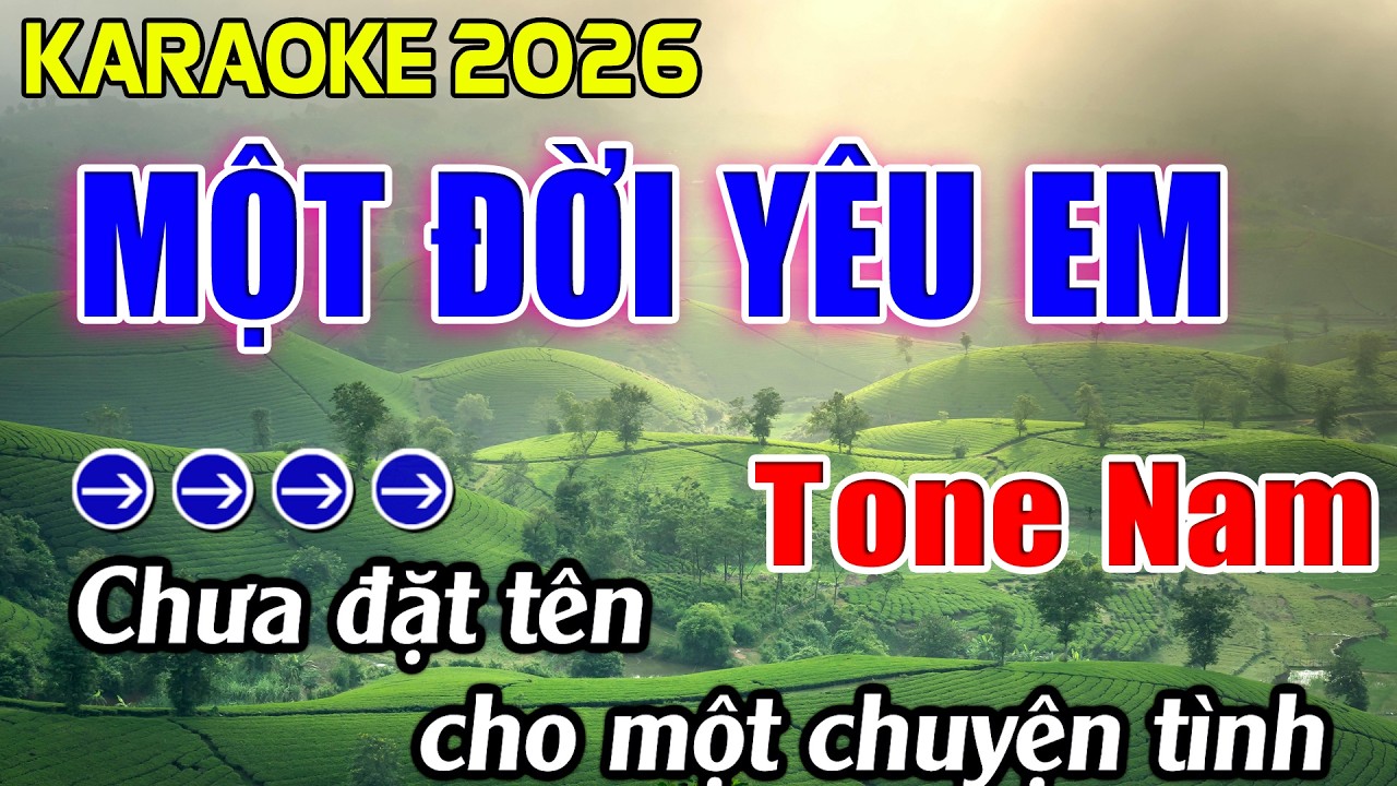 Một Đời Yêu Em Karaoke Tone Nam Karaoke Hoàng Giang 62