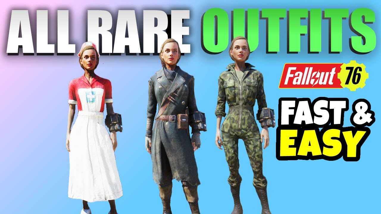 Fallout 76: как получить все редкие наряды и одежду самым быстрым и простым способом